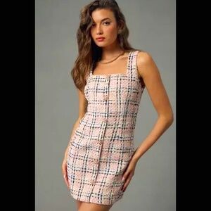 NWT Endless Rose Pink Tweed Dress